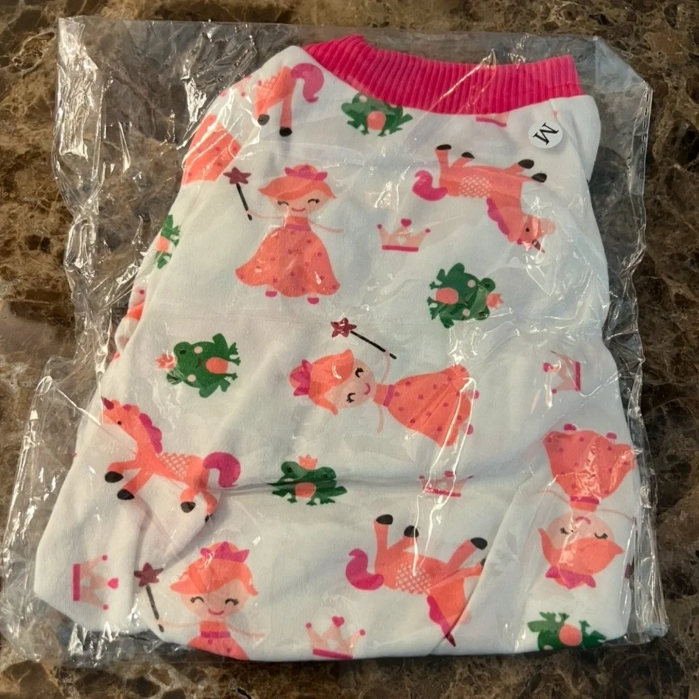 Weenie Warmers Princess Unicorn PJs feature happy little unicorns white & Pink